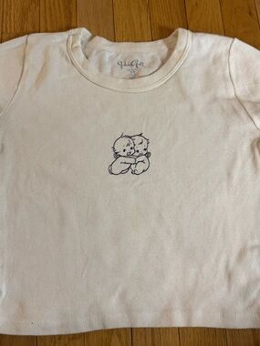brandy melville cherub hugging baby tee